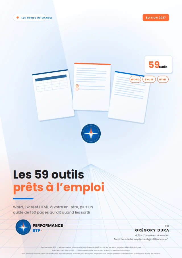 Couverture des 59 outils du manuel Maîtrise d'œuvre en rénovation
