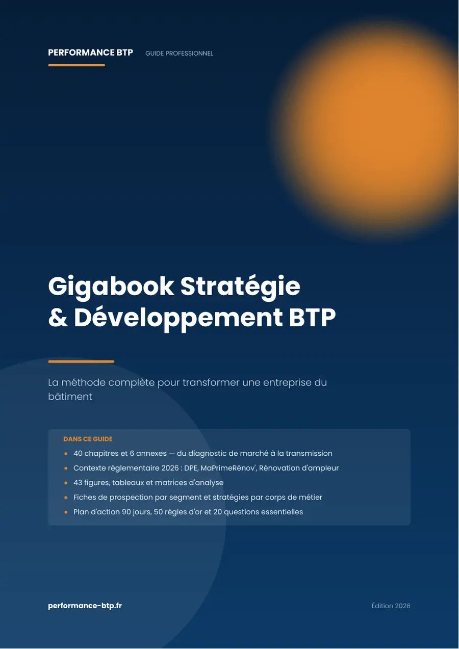 Page 1 de l’extrait du manuel Gigabook Stratégie & Développement BTP