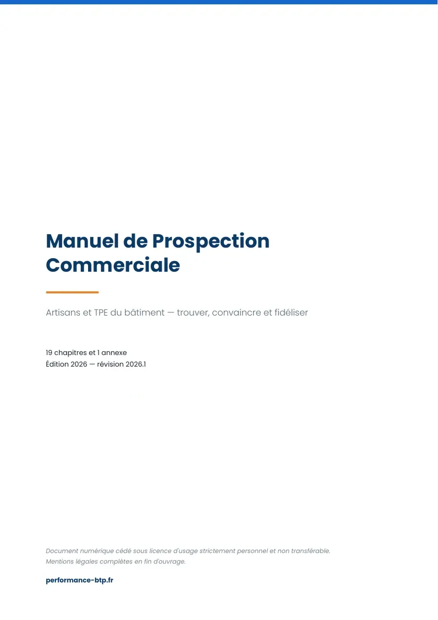 Page 3 de l’extrait du manuel Manuel de Prospection Commerciale