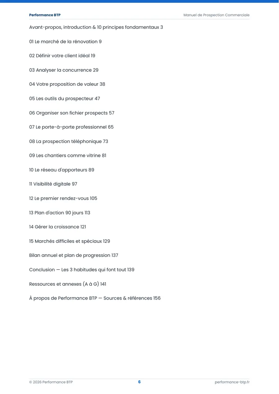 Page 7 de l’extrait du manuel Manuel de Prospection Commerciale