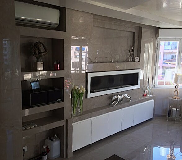 Vue d'ensemble du mur design